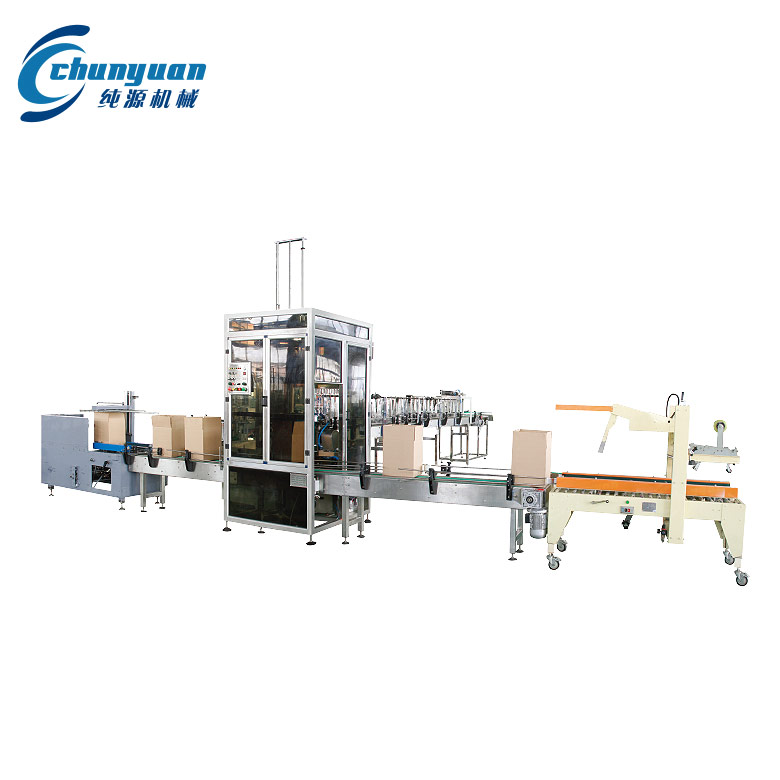 全自動(dòng)開(kāi)箱、裝箱、封箱機(jī)組
